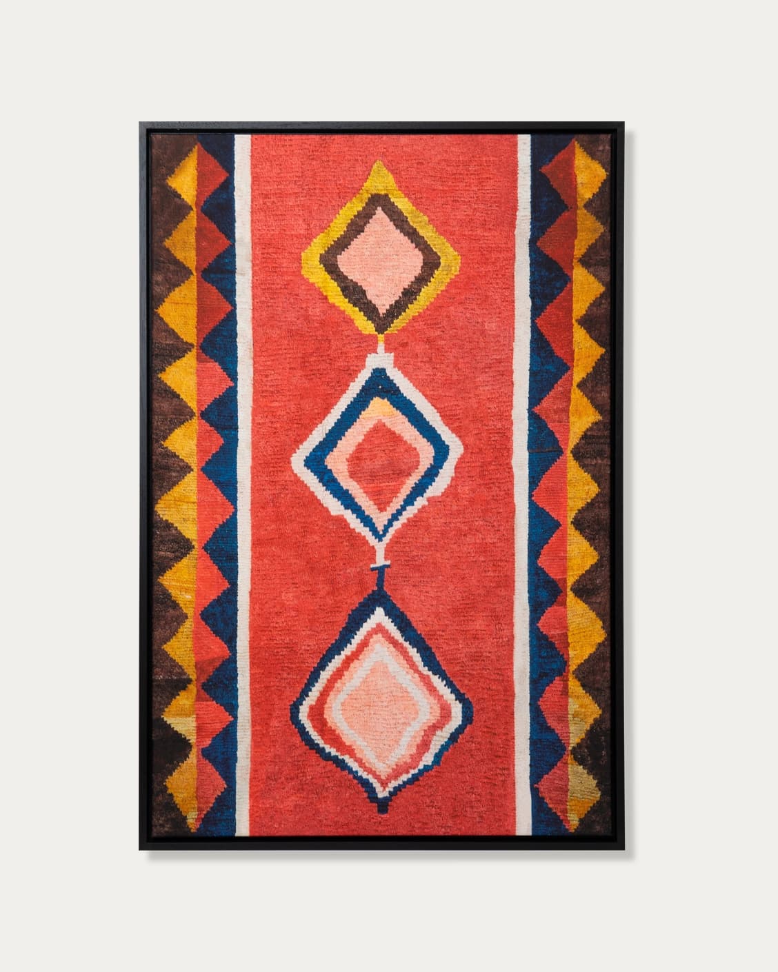 Gabbeh canvas in red, shown in a product front view as image 1