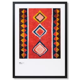 Gabbeh fine art print in red, shown in a lifestyle front view as image 1