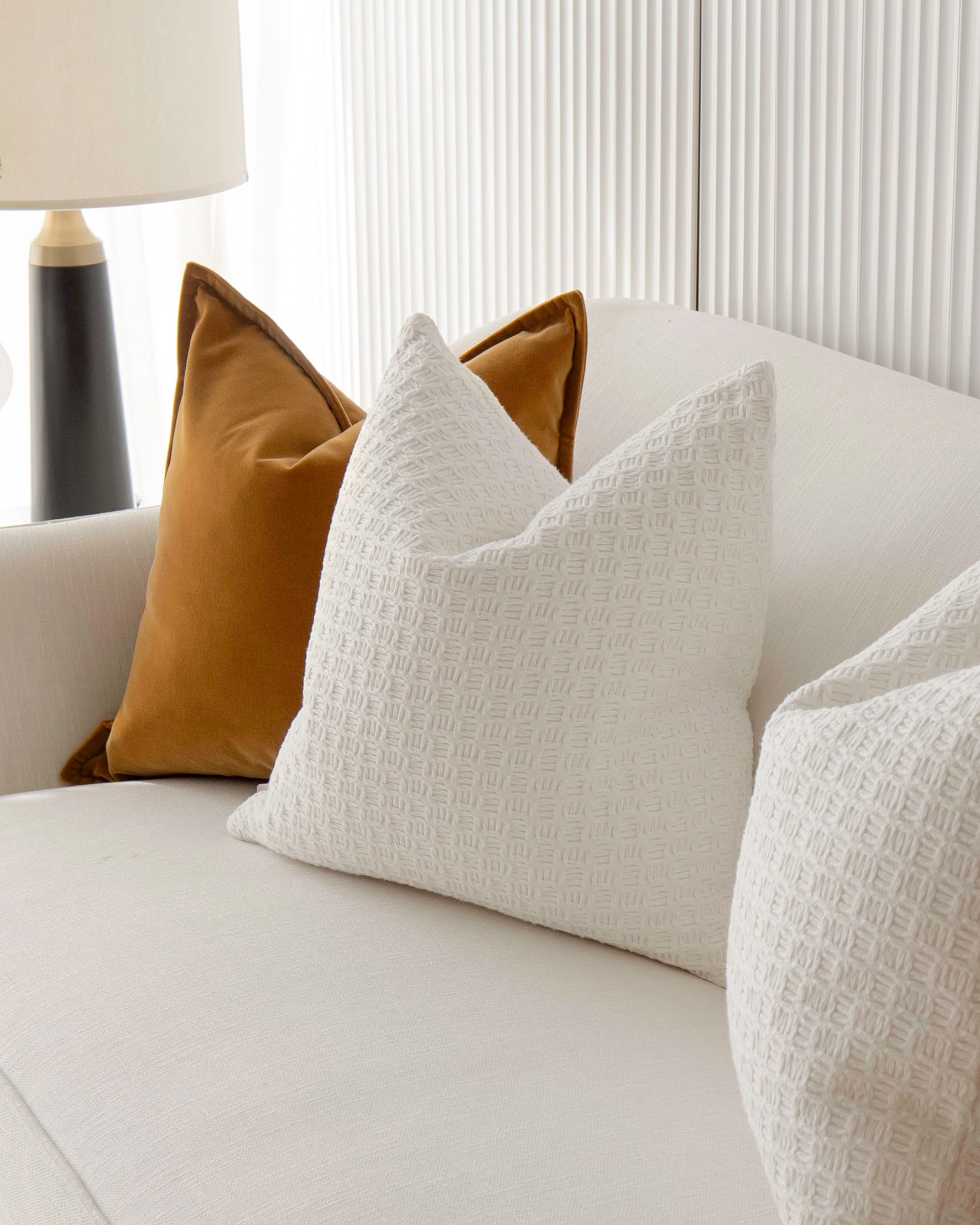 Gavin Bundle bundle - indoor in orange, shown in a lifestyle right view as image 3