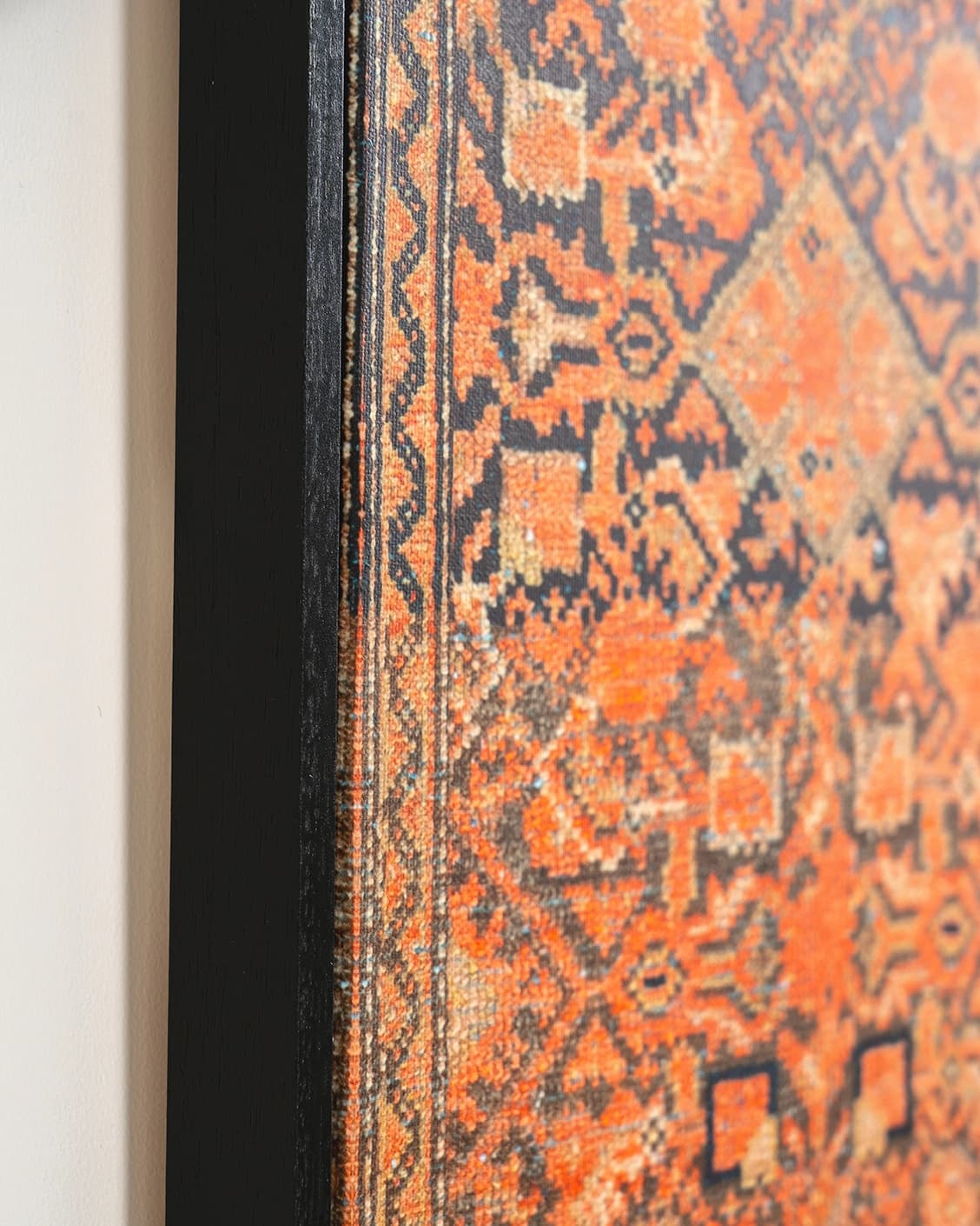 Geo Garden canvas in brown, shown in a lifestyle close-up as image 6