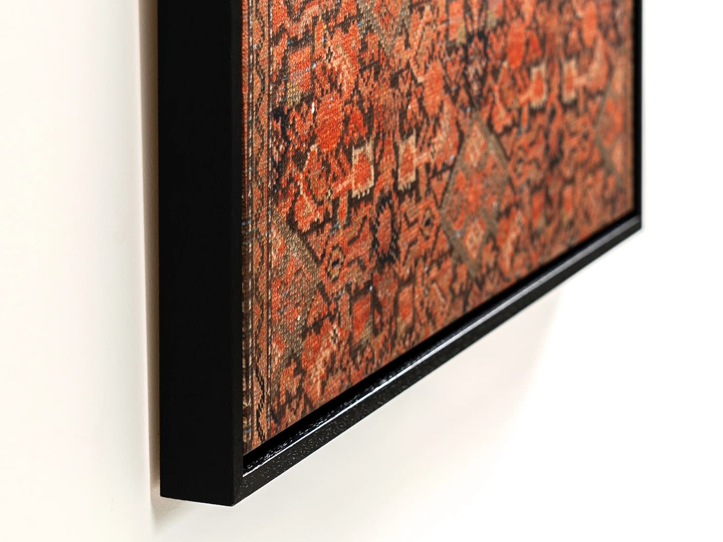 Geo Garden canvas in brown, shown in a lifestyle close-up as image 2