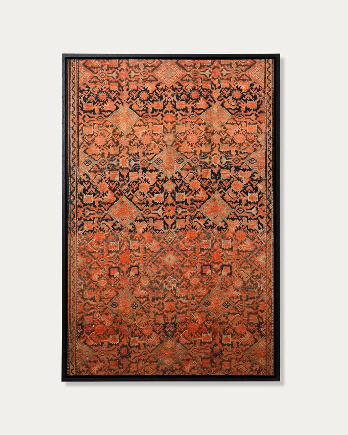Geo Garden canvas in brown, shown in a product front view as image 1