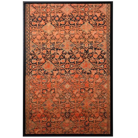 Geo Garden canvas in brown, shown in a product front view as image 1
