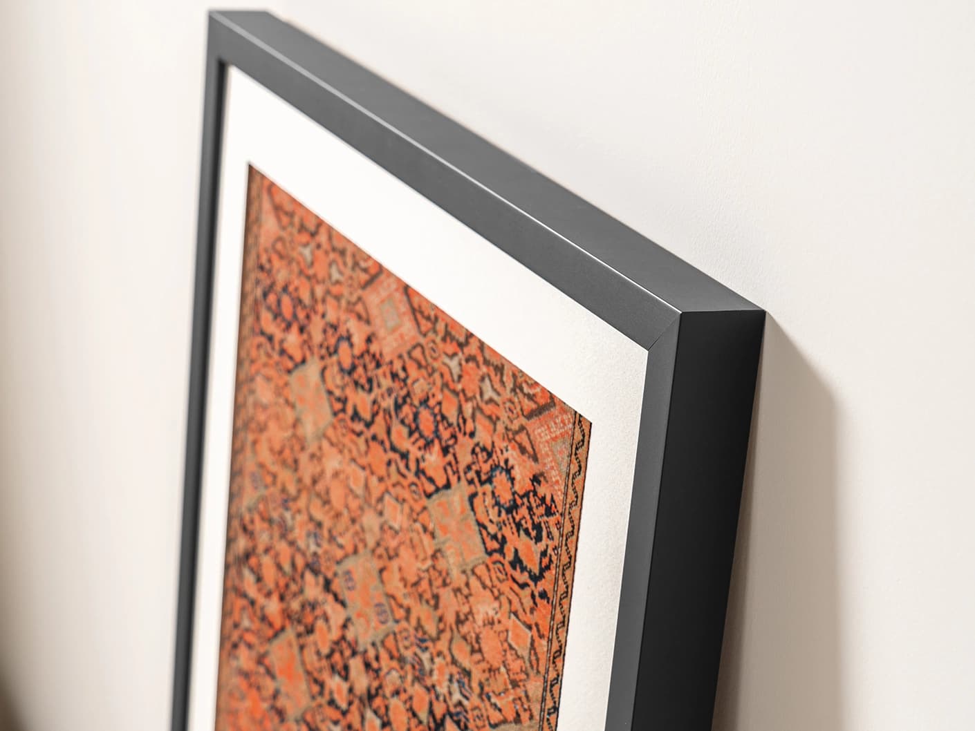 Geo Garden fine art print in brown, shown in a lifestyle top view as image 2