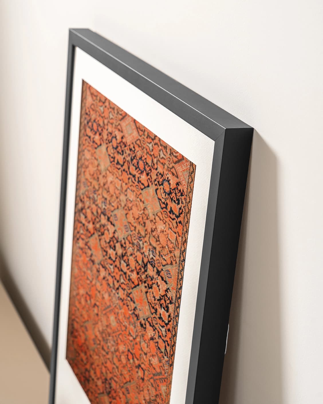 Geo Garden fine art print in brown, shown in a lifestyle top view as image 5