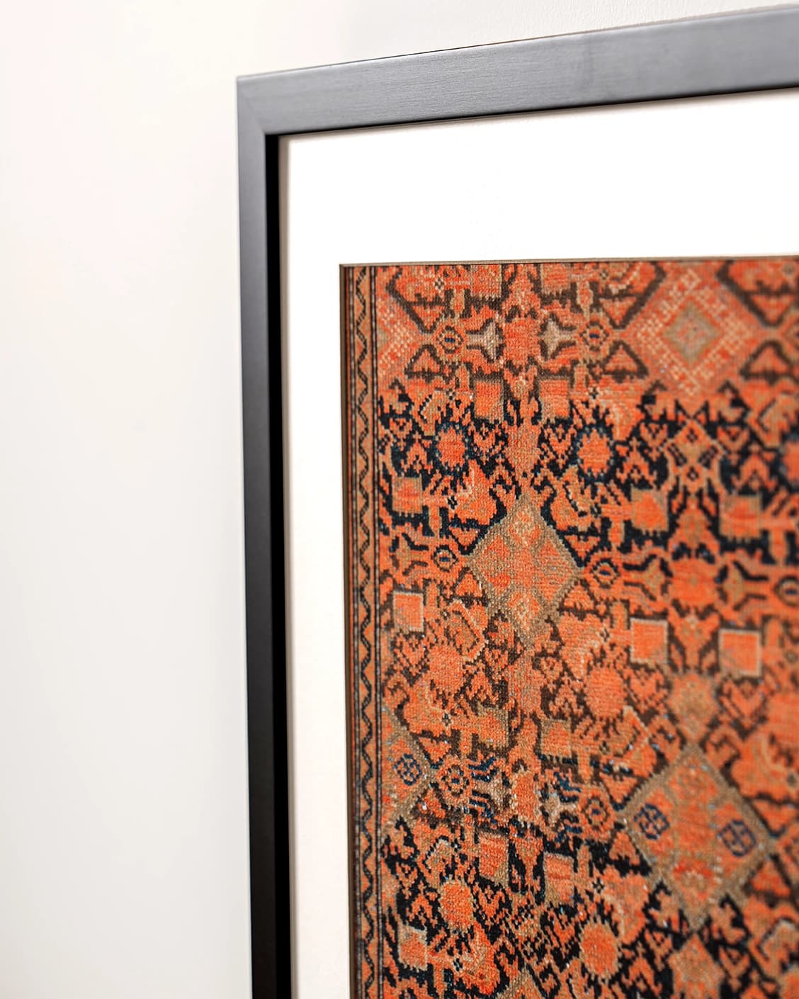 Geo Garden fine art print in brown, shown in a lifestyle close-up view as image 6