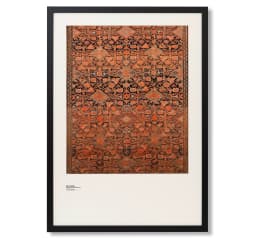 Geo Garden fine art print in brown, shown in a lifestyle front view as image 1