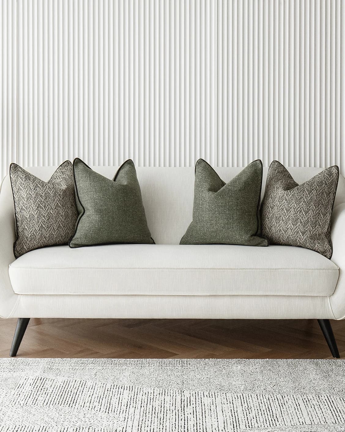 Ghida Bundle cushion, shown in a lifestyle front view as image 2
