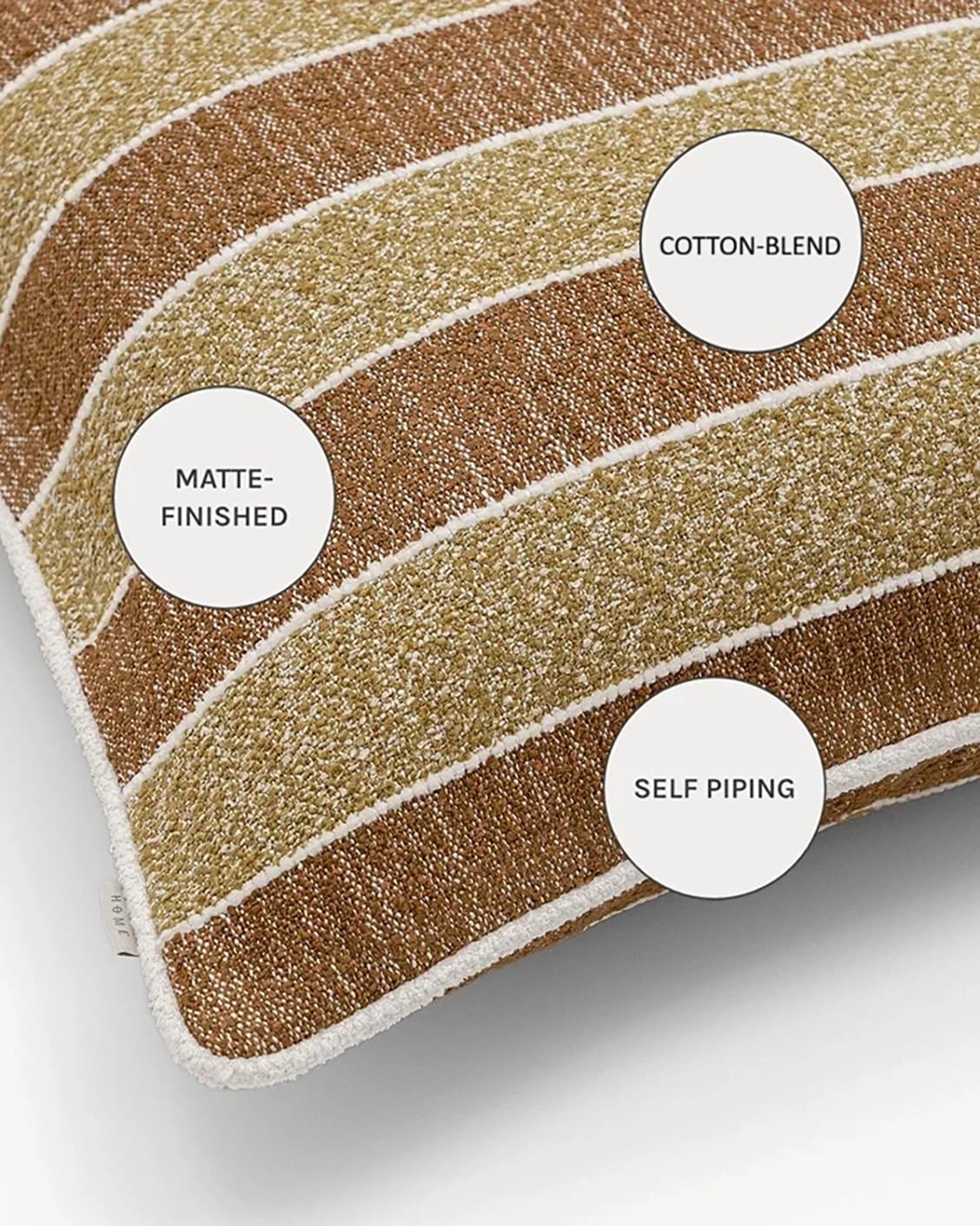 Gia Klimt cushions in brown and rust, shown in a product close-up as image 10
