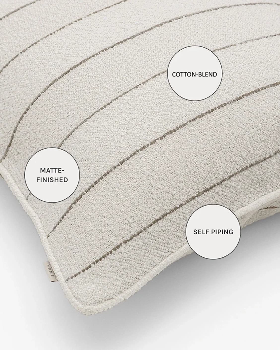 Gia Laurent cushions in ivory, shown in a product close-up as image 10