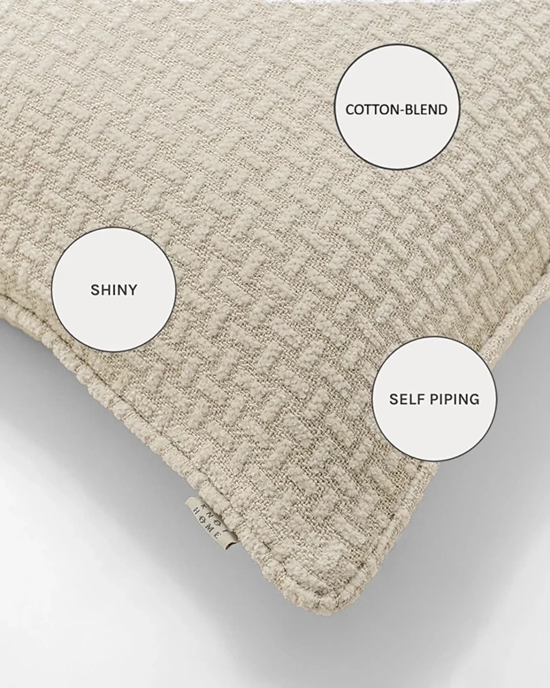 Gigi Laurent cushions in ivory, shown in a product close-up as image 10