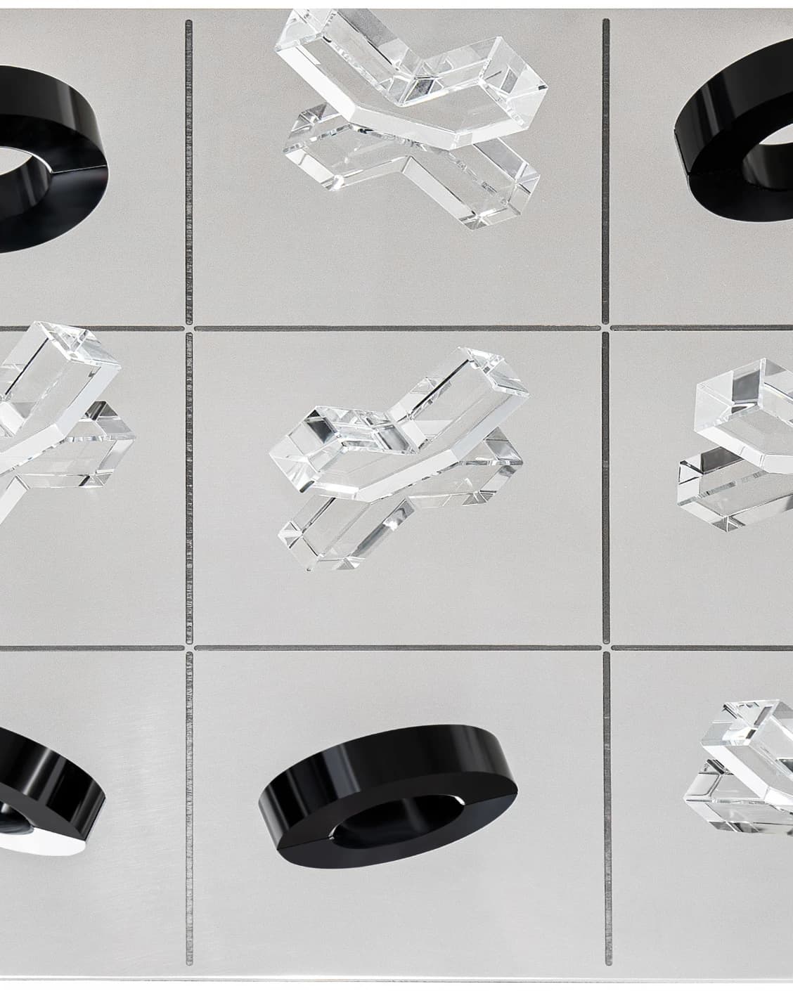 Glacia Malcolm Xo Gameboard statues and sculptures in black, shown in a product close-up top view as image 7