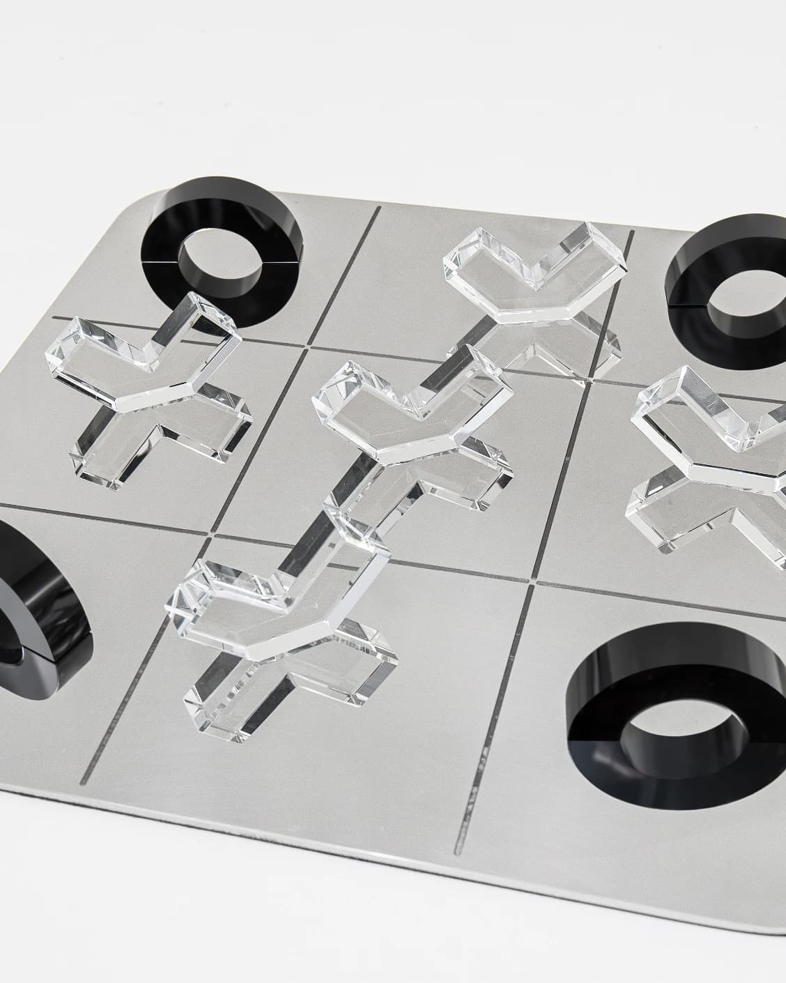 Glacia Malcolm Xo Gameboard statues and sculptures in black, shown in a product right view as image 1