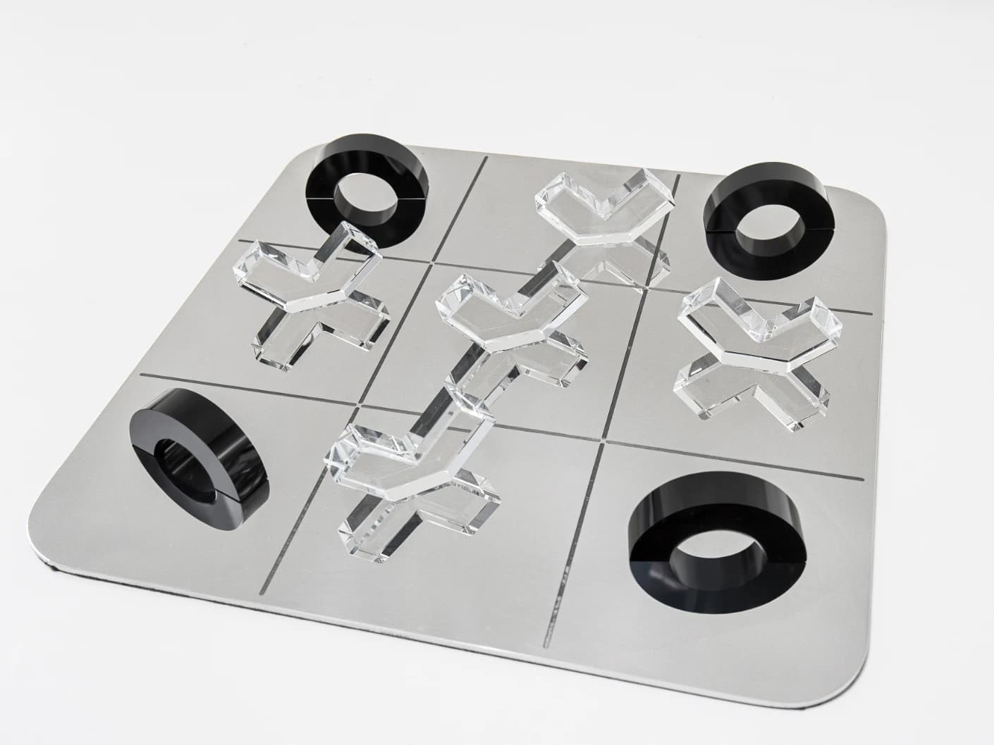 Glacia Malcolm Xo Gameboard statues and sculptures in black, shown in a product right view as image 1