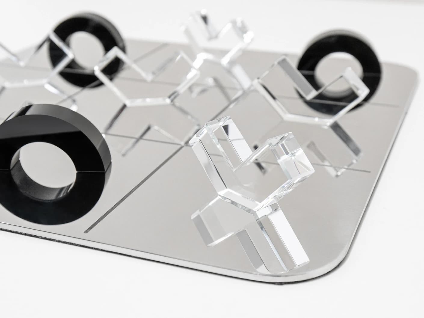 Glacia Malcolm Xo Gameboard statues and sculptures in black, shown in a product top view as image 2
