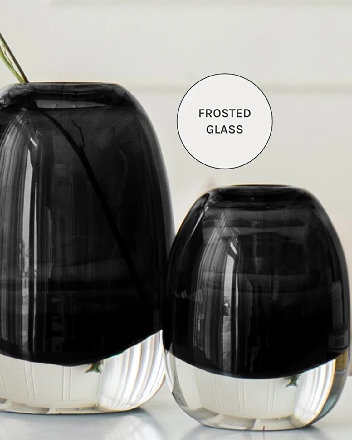 Gracey Storms vases in grey, shown in a product close-up as image 7