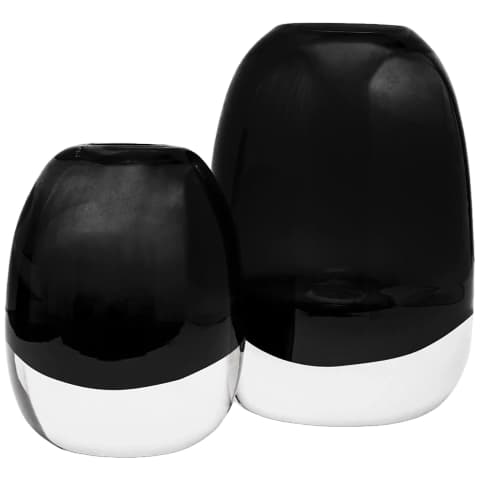 Gracey Storms vases in grey, shown in a product front view as image 1