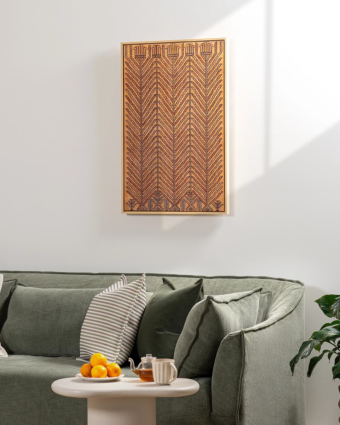 Grain & Grow canvas in brown, shown in a lifestyle right view as image 5