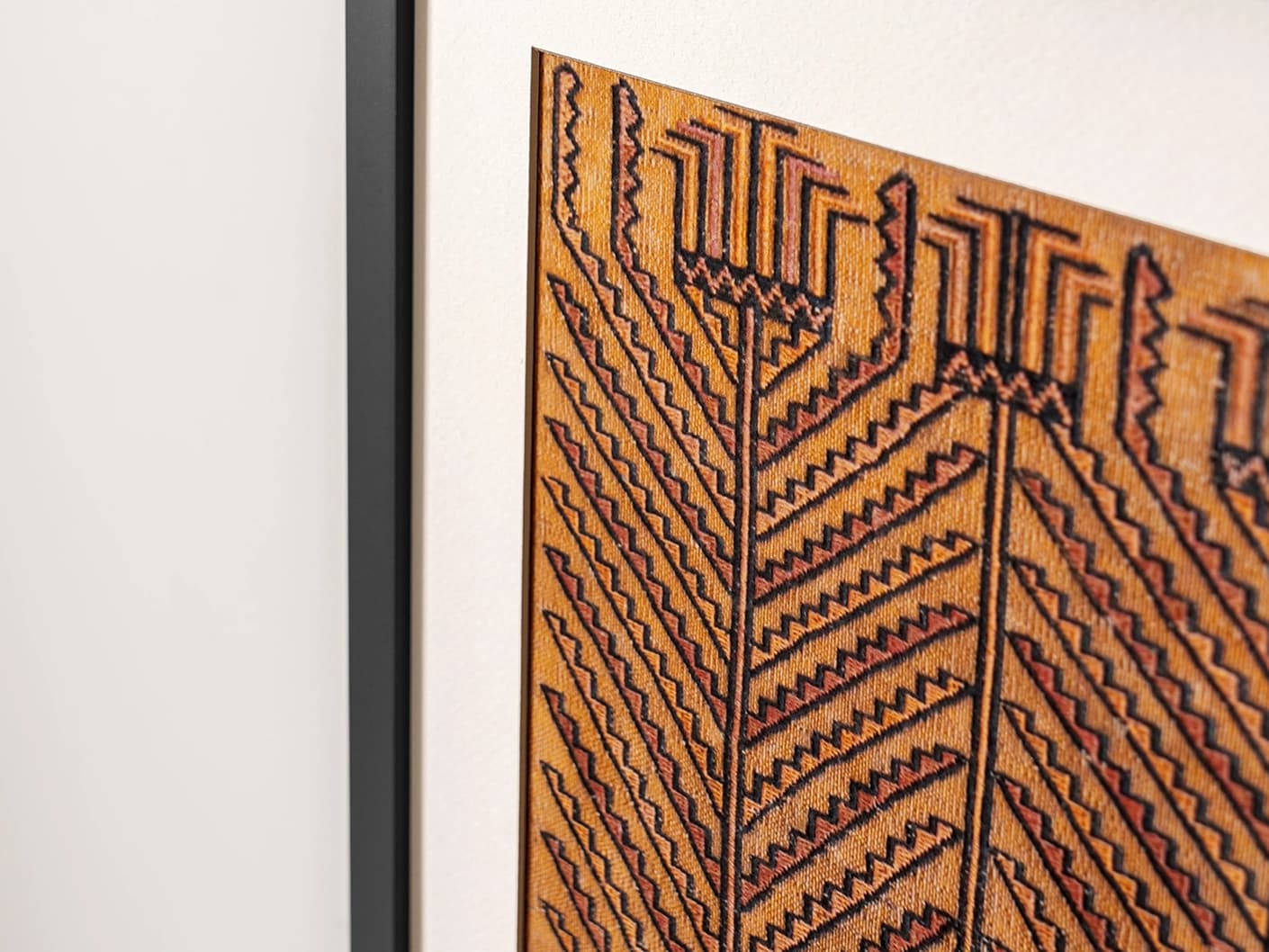 Grain & Grow fine art print in brown, shown in a lifestyle close-up view as image 2