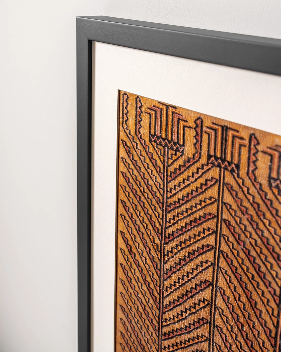 Grain & Grow fine art print in brown, shown in a lifestyle close-up view as image 2