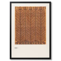 Grain & Grow fine art print in brown, shown in a lifestyle front view as image 1