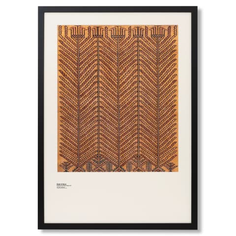 Grain & Grow fine art print in brown, shown in a lifestyle front view as image 1