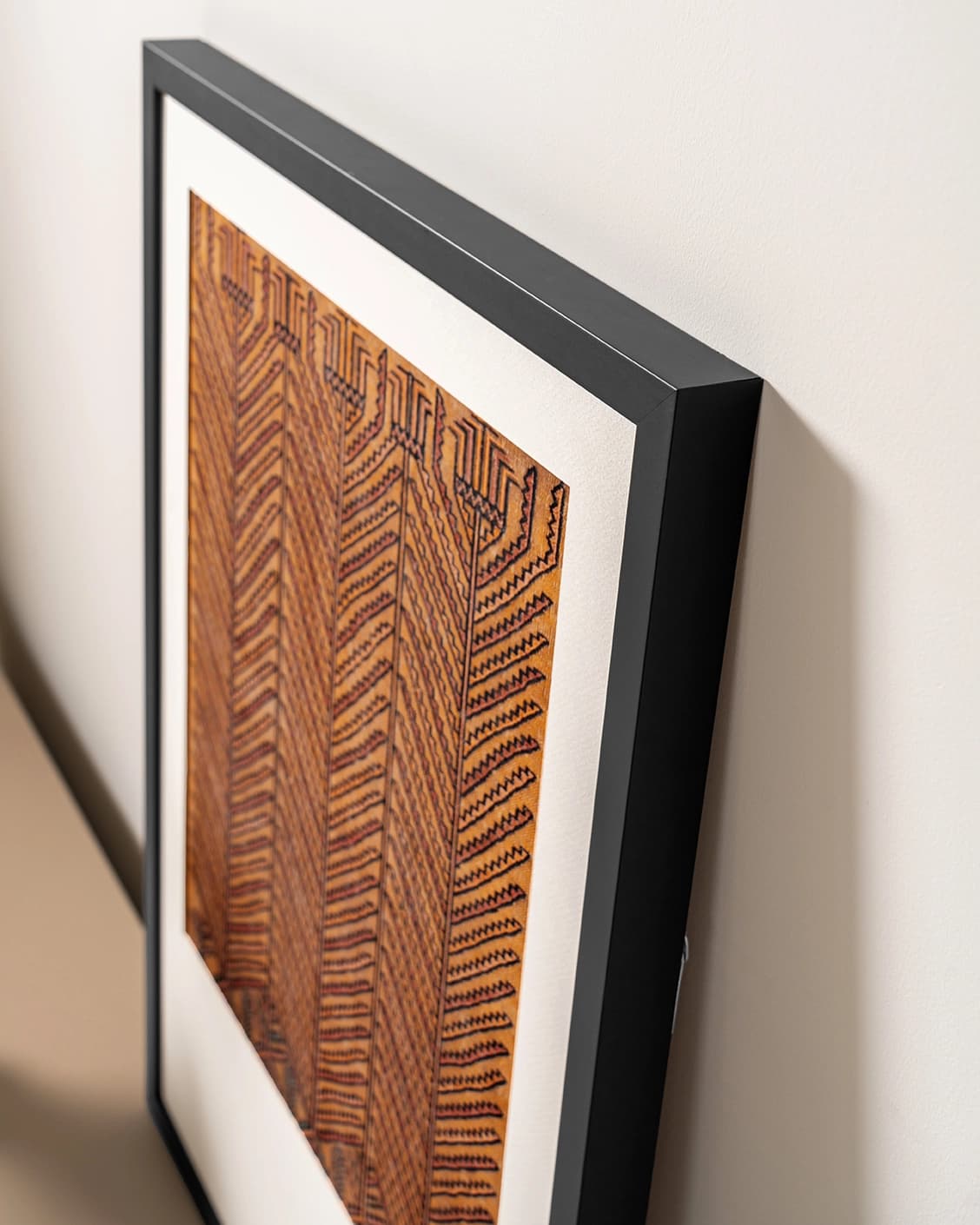 Grain & Grow fine art print in brown, shown in a lifestyle top view as image 6