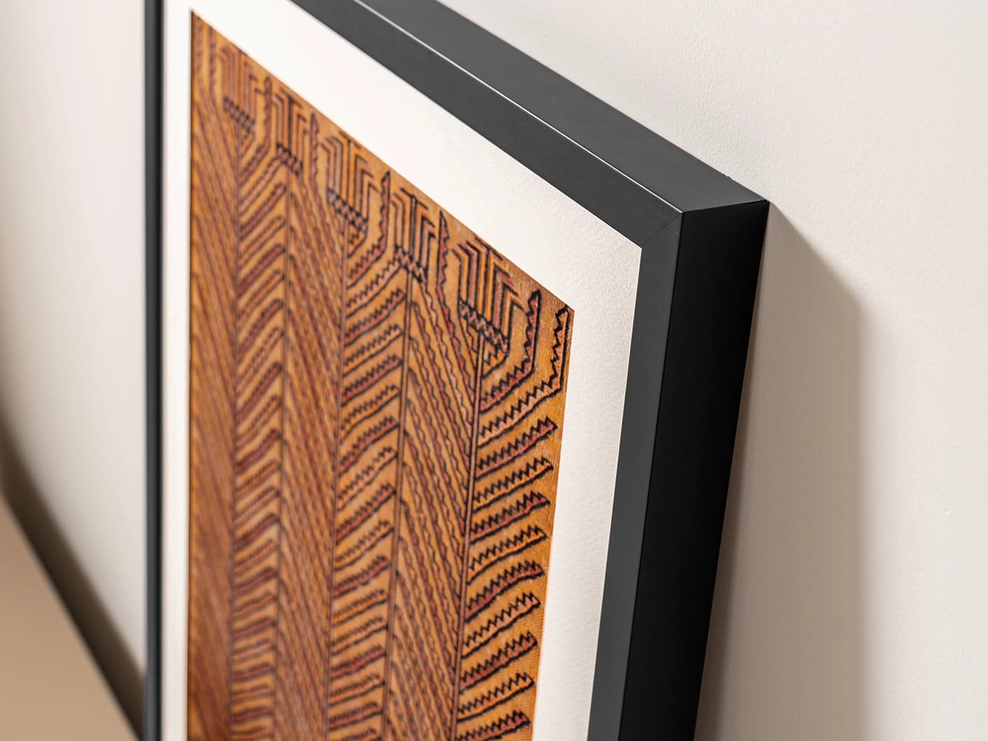 Grain & Grow fine art print in brown, shown in a lifestyle top view as image 1