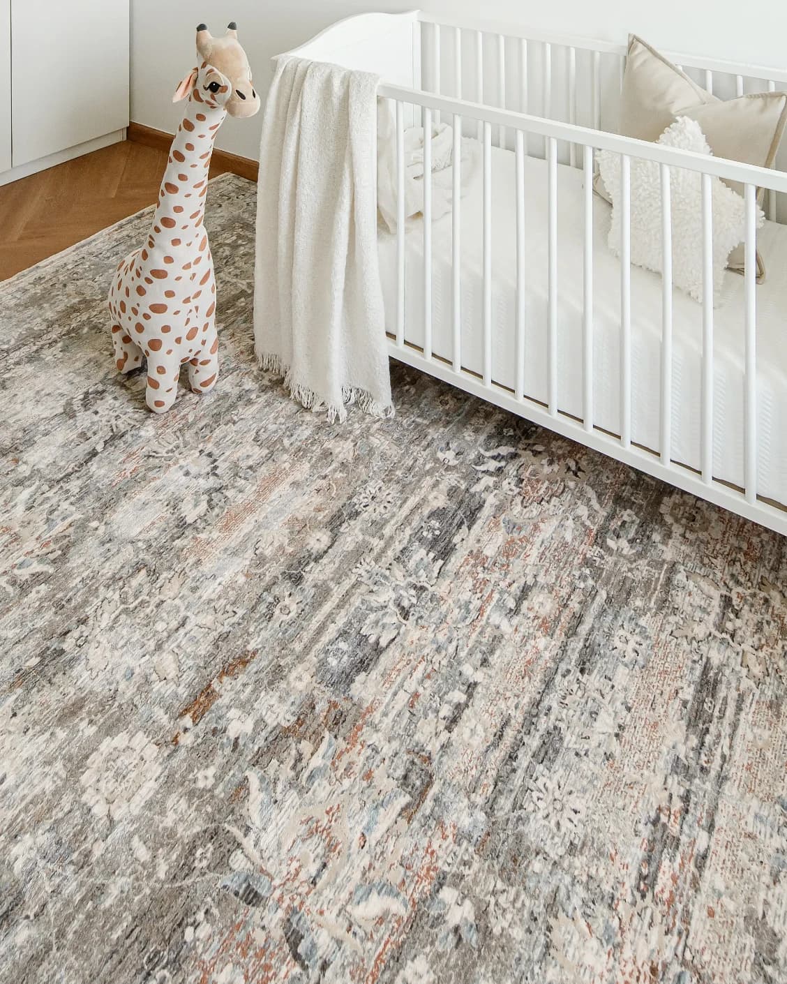 Hana Dune carpet in beige and rust, shown in a lifestyle right view as image 10