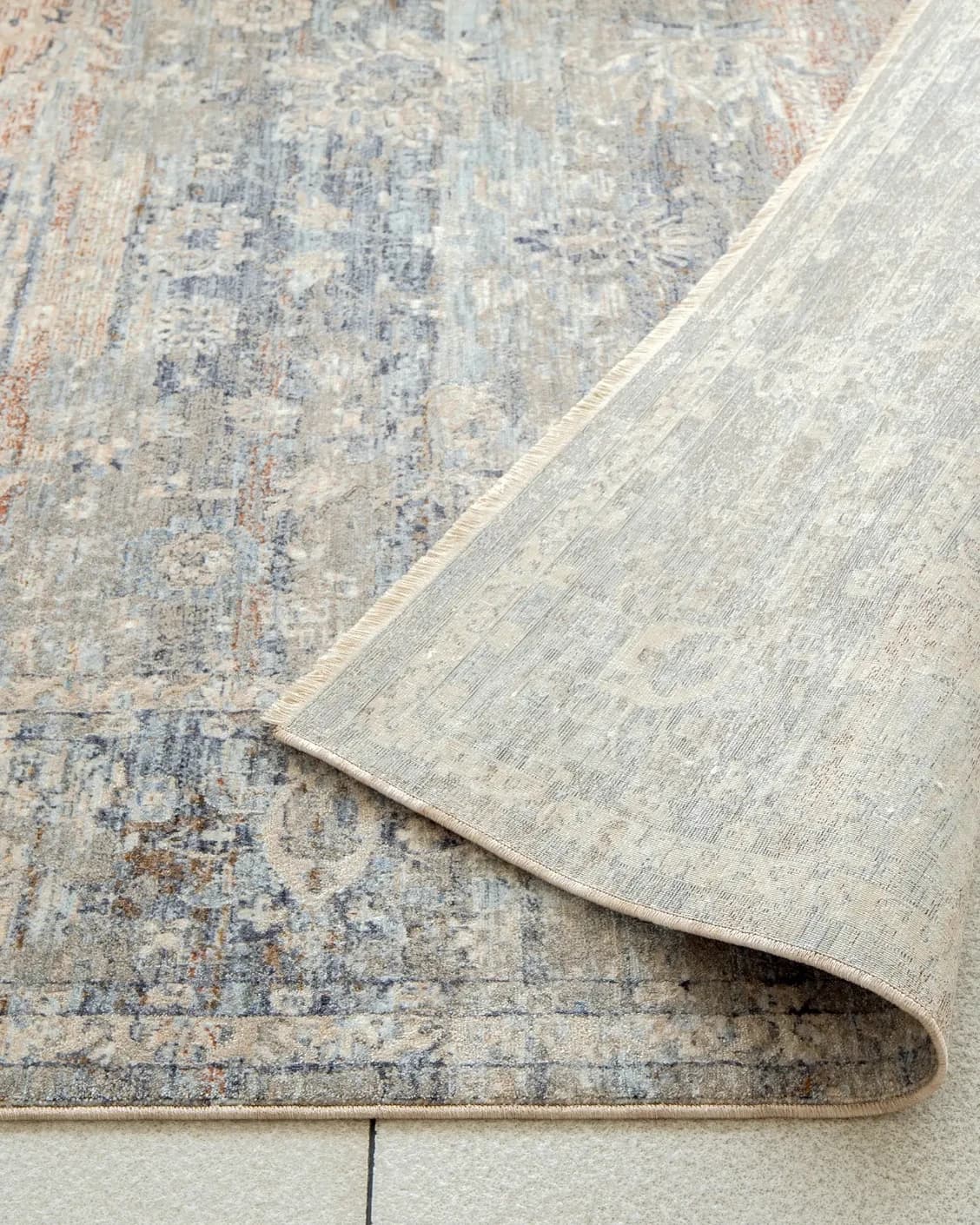 Hana Dune carpet in beige and rust, shown in a product close-up as image 13