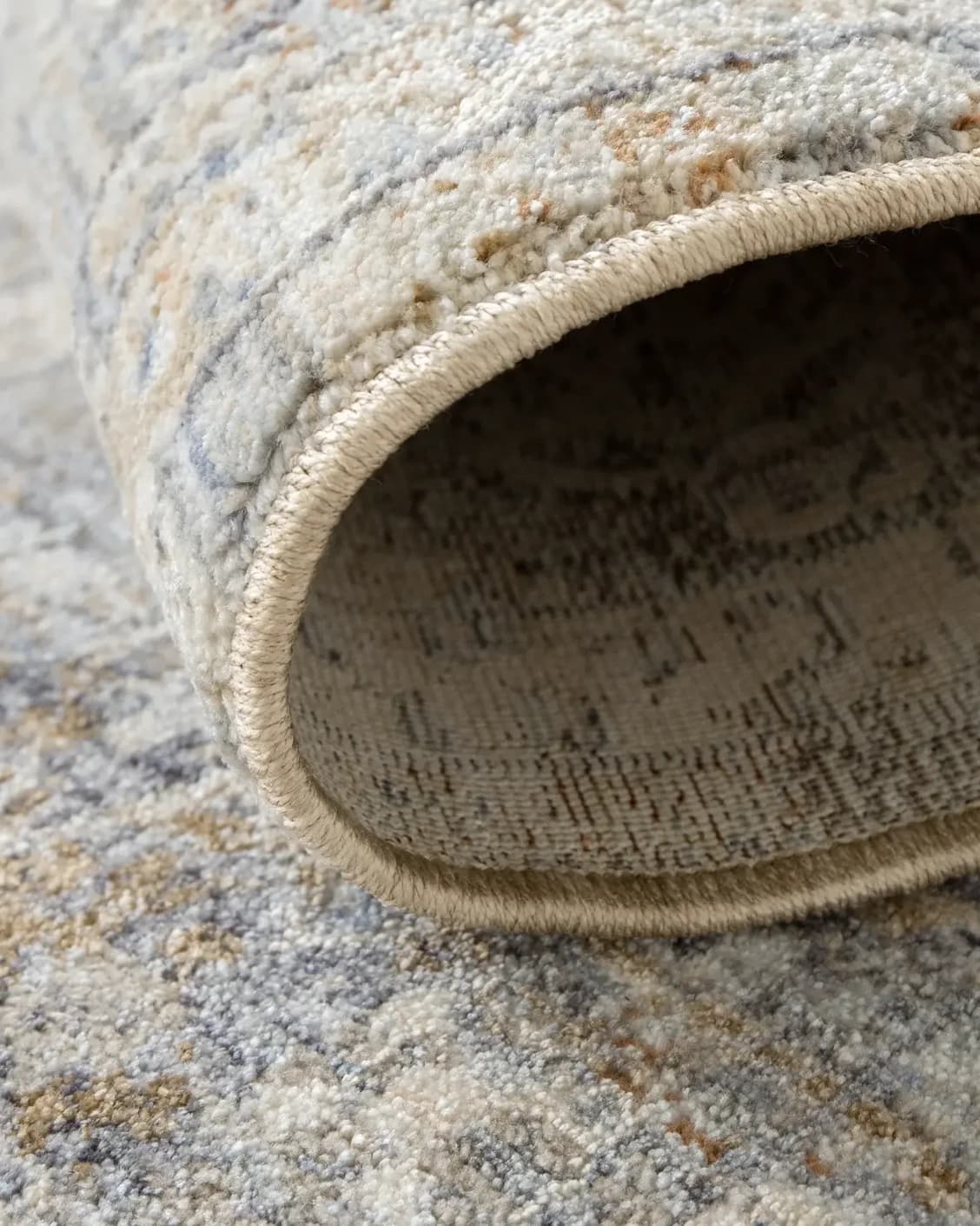 Hana Dune carpet in beige and rust, shown in a product close-up as image 14