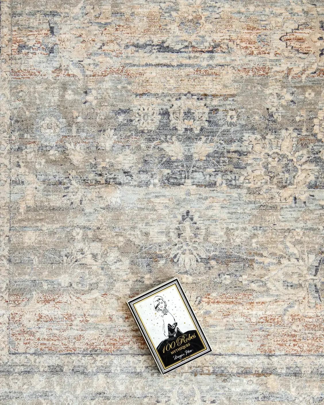 Hana Dune carpet in beige and rust, shown in a product top view as image 17