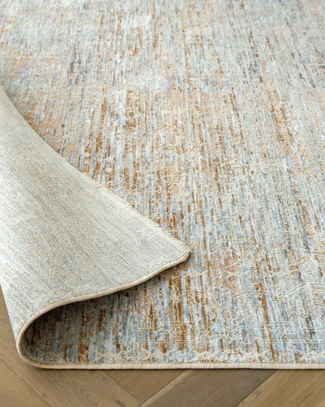 Hana Goldberg carpet in gold, shown in a product front view as image 13