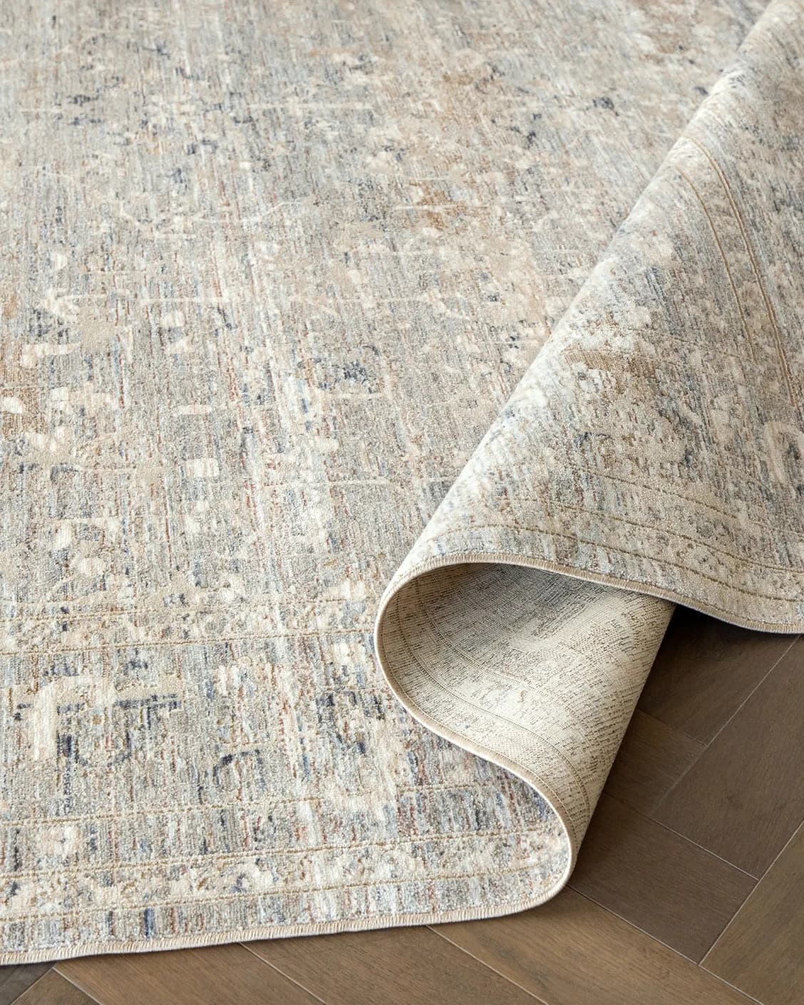 Hana Sandy carpet in beige and taupe, shown in a product close-up as image 10