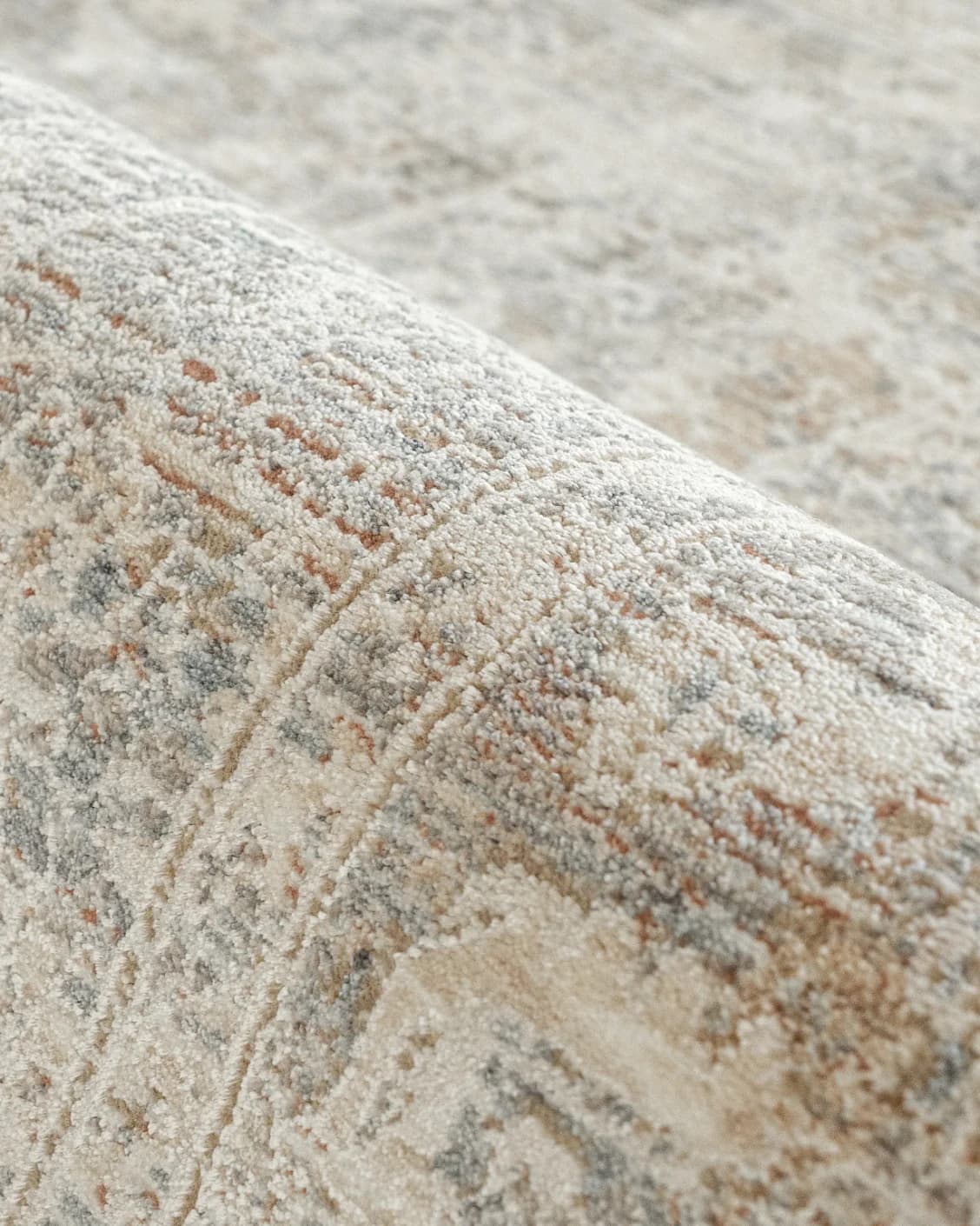 Hana Sandy carpet in beige and taupe, shown in a product close-up as image 11