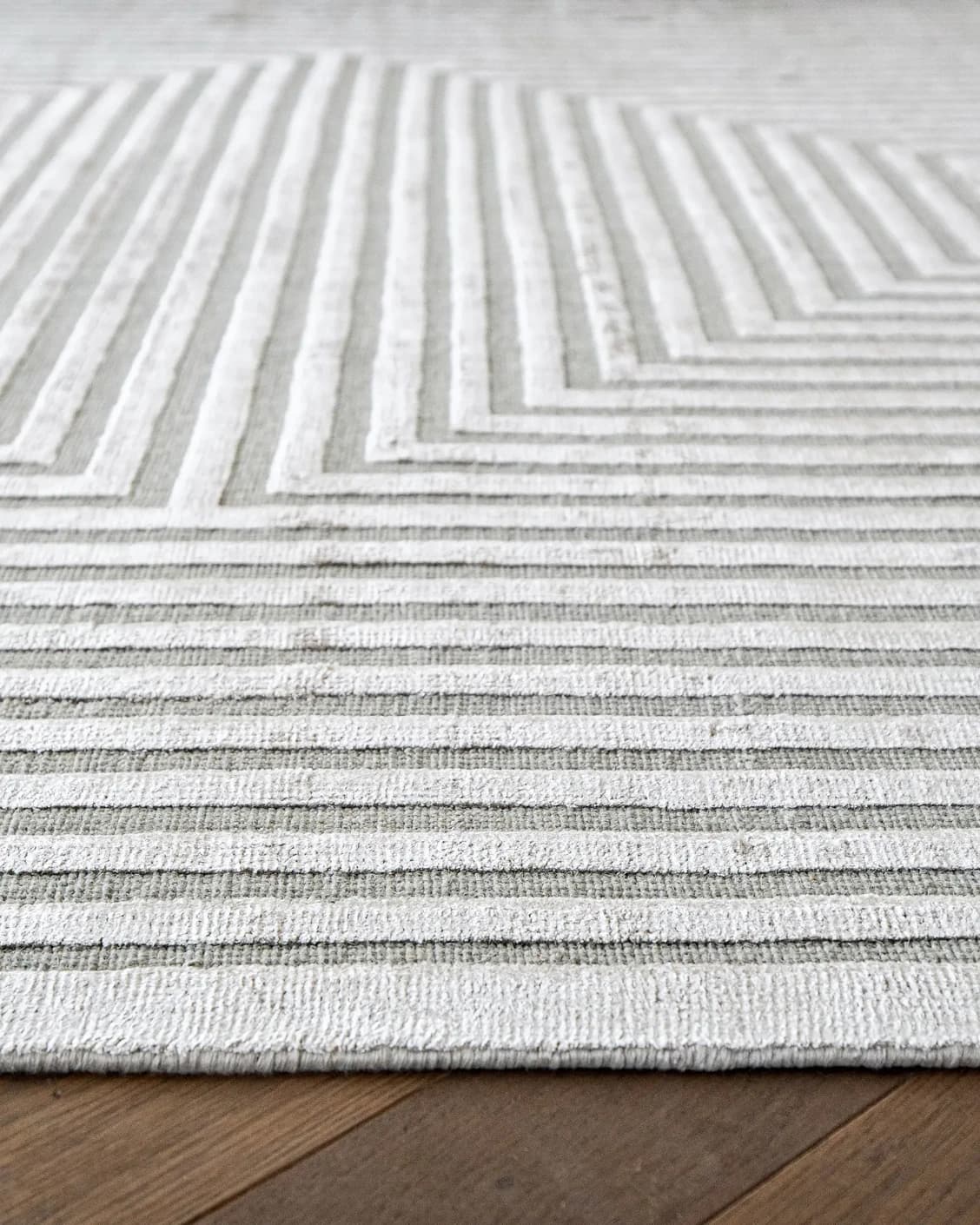 Harf Noon Ashton carpet in grey, shown in a product close-up as image 10