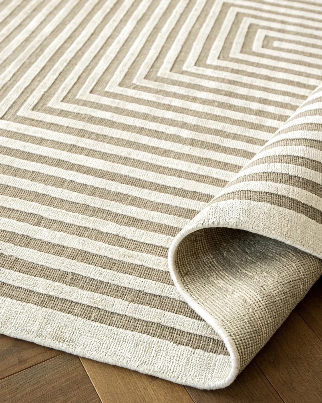Harf Noon Sandy carpet in beige and ivory, shown in a product close-up as image 13
