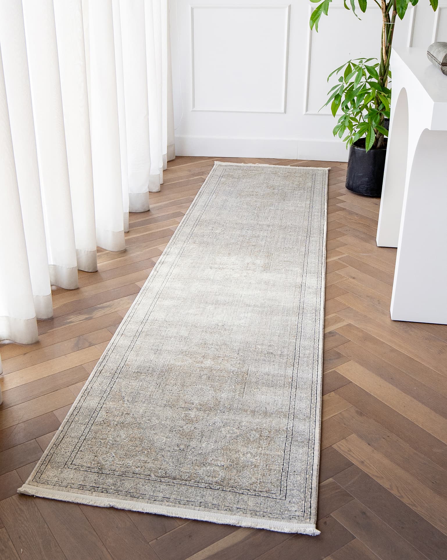 Harper Ashton carpet in grey, shown in a lifestyle right view as image 7