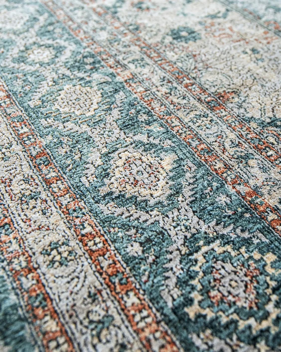 Harper Sky carpet in blue, shown in a product close-up as image 8