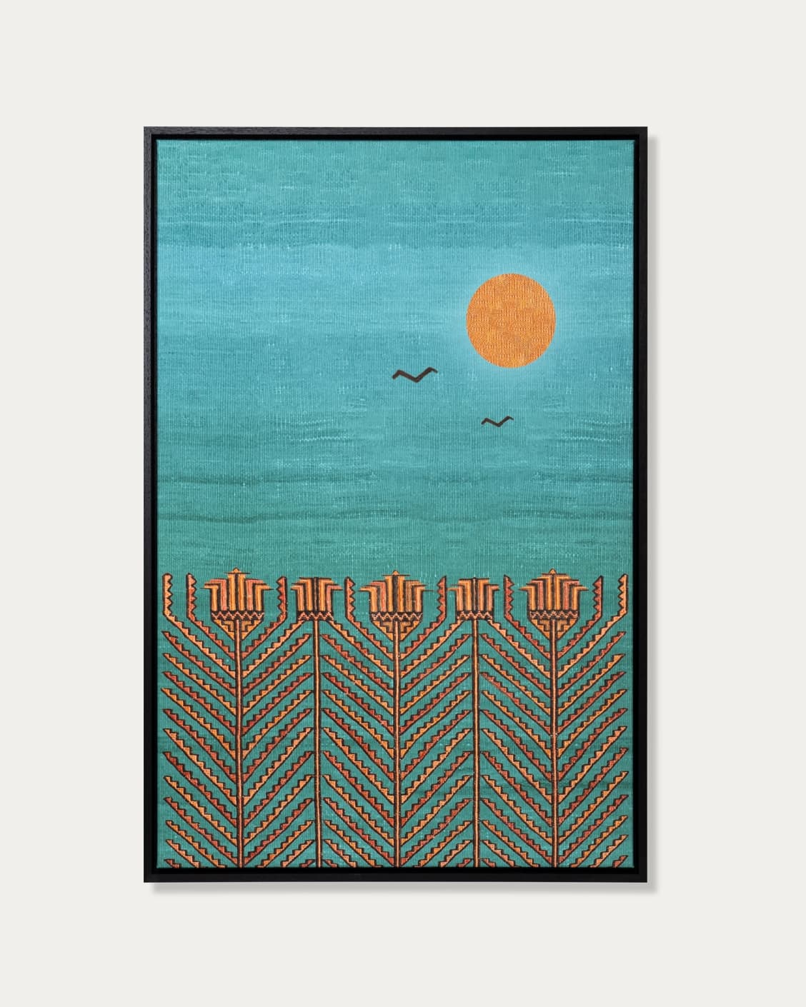 Harvest canvas in blue, shown in a product front view as image 1