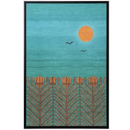 Harvest canvas in blue, shown in a product front view as image 1