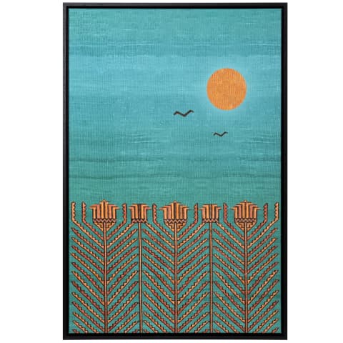 Harvest canvas in blue, shown in a product front view as image 1