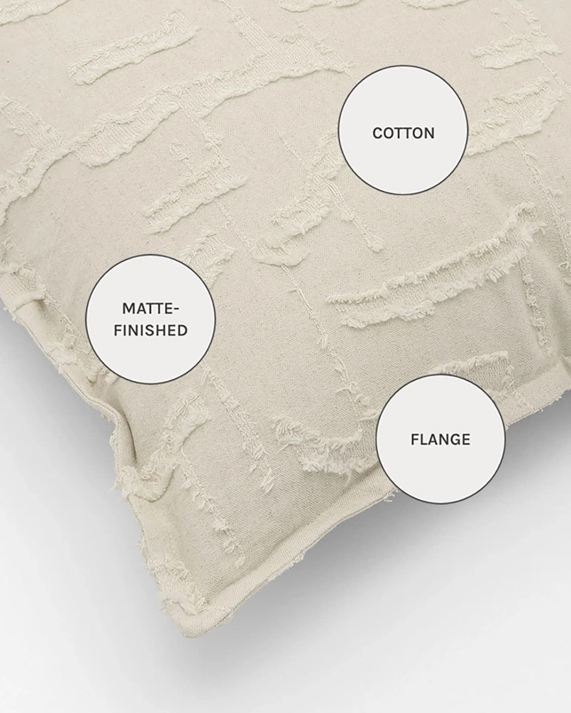 Heeth Laurent cushions in cream and ivory, shown in a product close-up as image 10