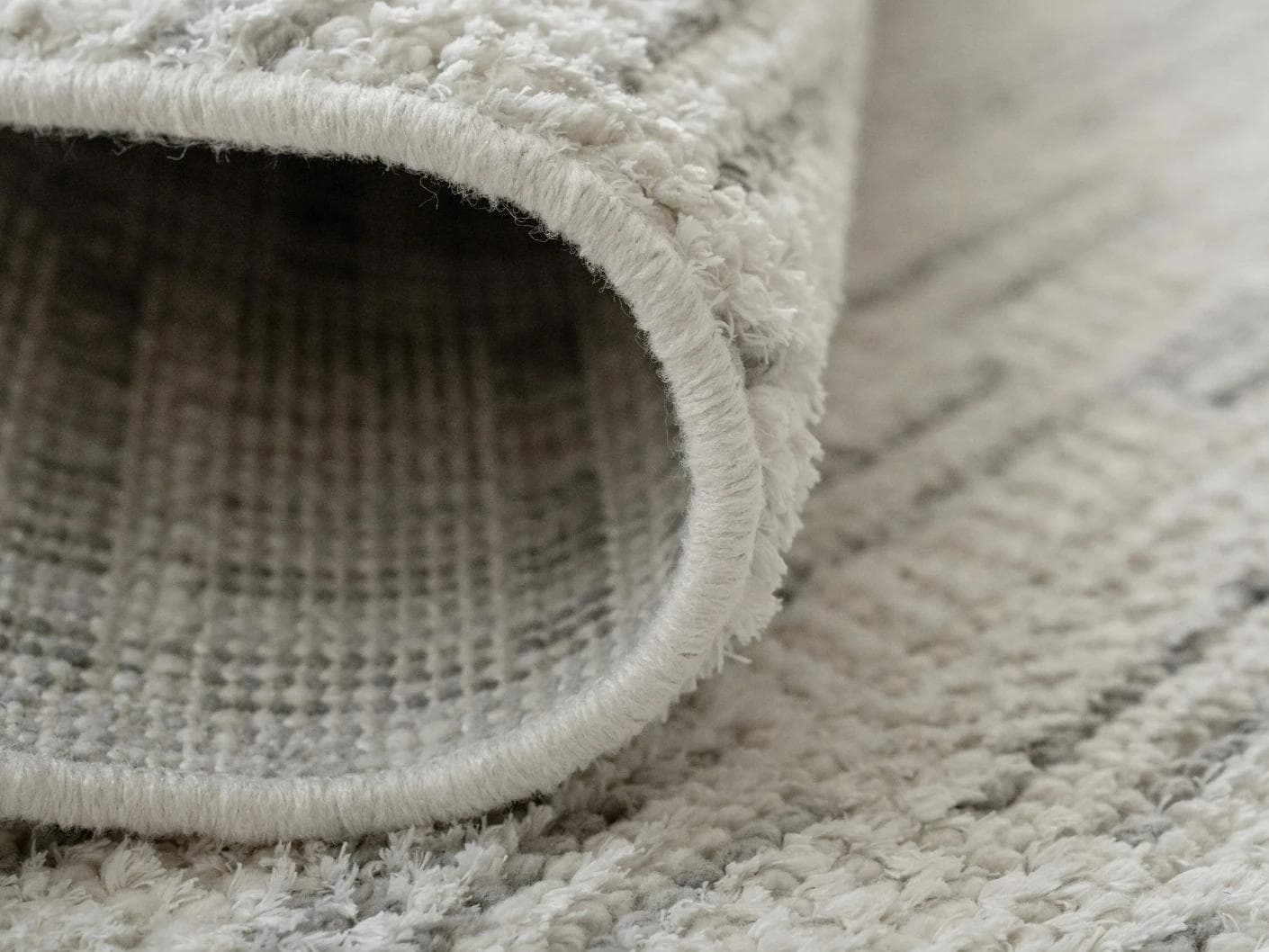 Henry Alba carpet in ivory and grey, shown in a product close-up as image 11