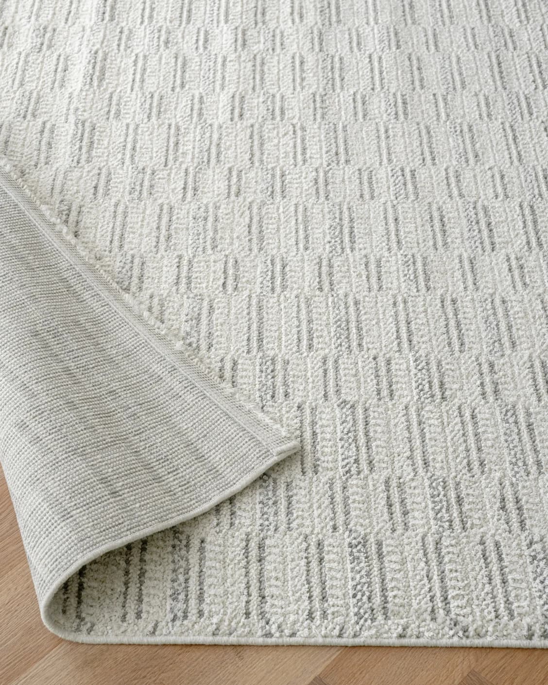 Henry Alba carpet in ivory and grey, shown in a product top view as image 12
