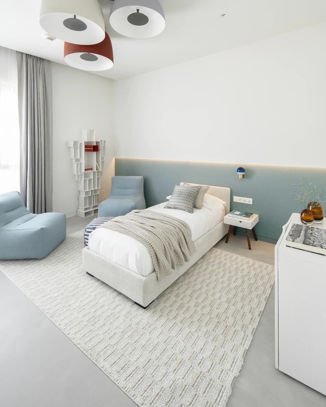 Henry Dune carpet in beige, shown in a lifestyle right view as image 8