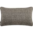 Hugo Steele II cushion in black, shown in a product front view as image 1