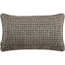 Hugo Steele II cushion in black, shown in a product front view as image 1