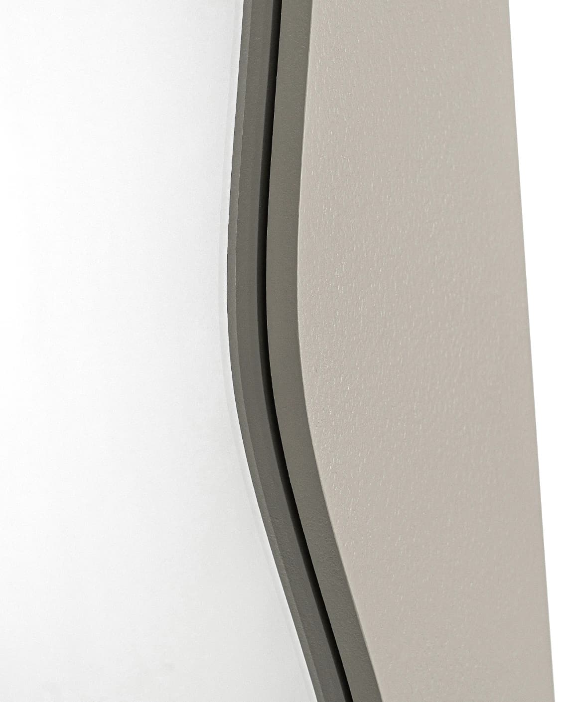Ivrea mirror in soft ivory and stone, shown in a product front view as image 8