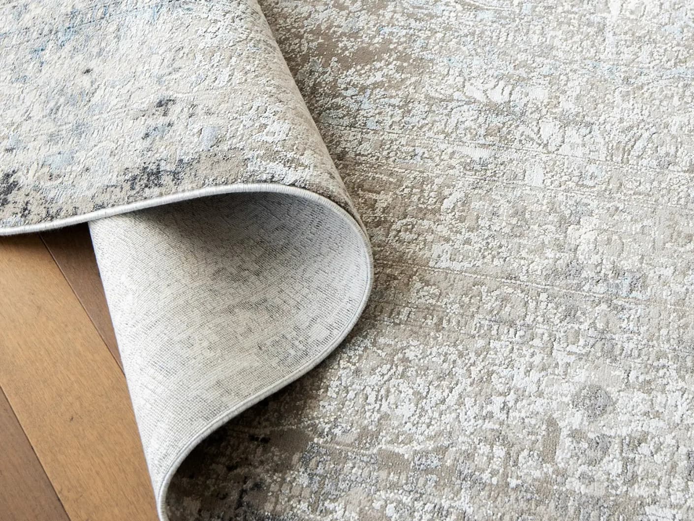 Jacob Alba carpets in grey, shown in a product close-up view